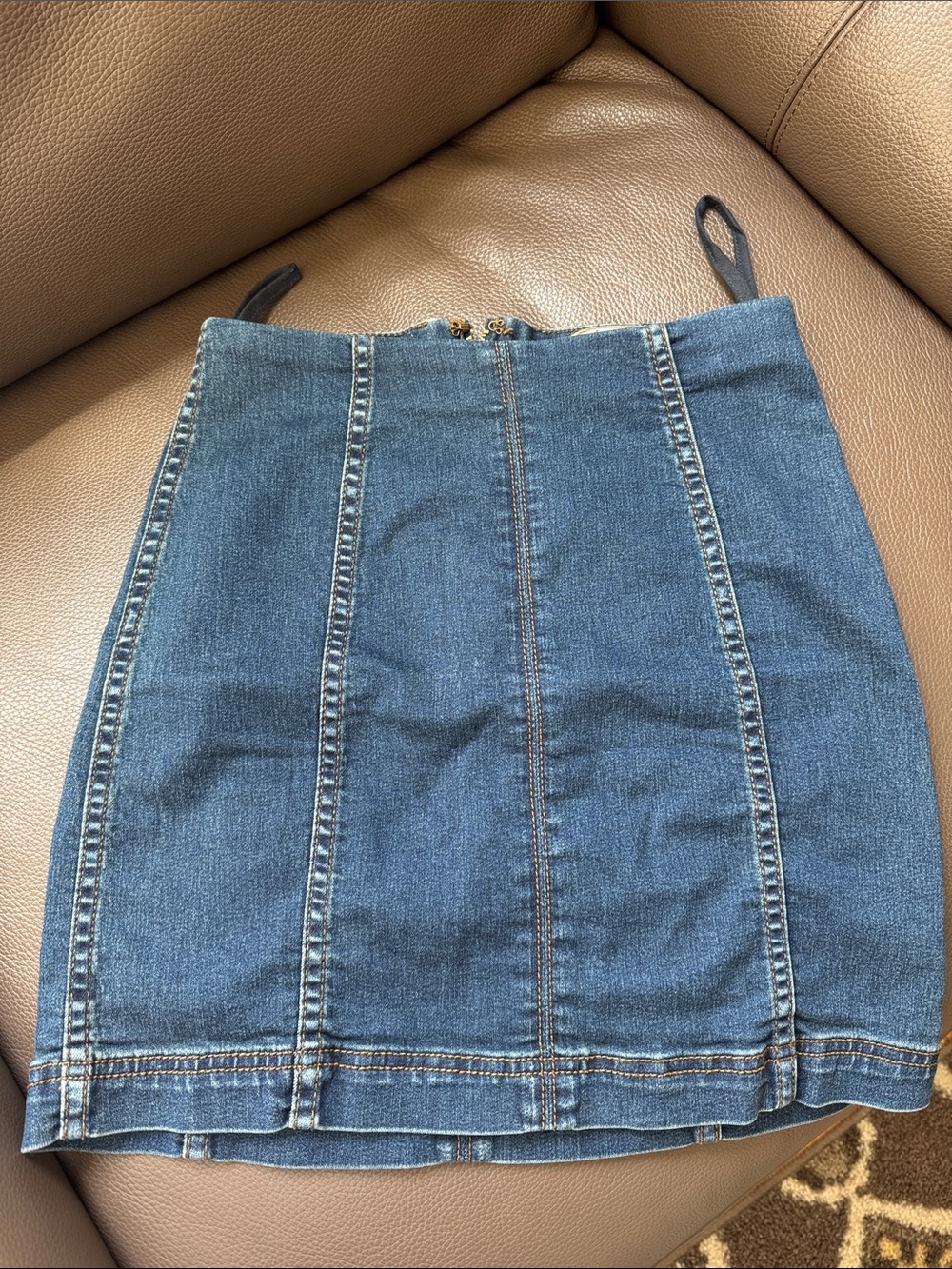 Free People Denim Mini Skirt
